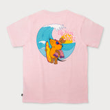 L&amp;L – Mouse Big Wave – '94 Campus T-Shirt pink
