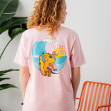 L&amp;L – Mouse Big Wave – '94 Campus T-Shirt pink