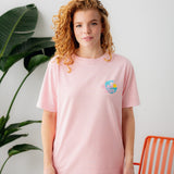 L&amp;L – Mouse Big Wave – '94 Campus T-Shirt pink