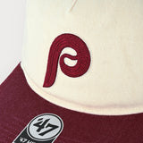 TPG – '47 Brand MLB Phillies Mongram – Casquette Hitch crème/rouge Taille : TAILLE UNIQUE