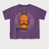 L&L – Maus Inner Peace – '20 Cropped T-Shirt purple