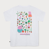 L&L – Pig Family Gardening – '94 Campus T-Shirt white