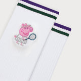 L&L – Peppa Pig Tennis – ’90 Sport Socks white