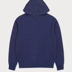 Rückansicht des navyblauen Street Hoodies.