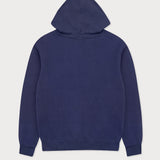 Rückansicht des navyblauen Street Hoodies.