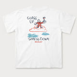 TPG – BELMILAN Wine Glass Up Stress Down – T-Shirt blanc