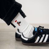L&amp;L – Rantanplan Amore – Chaussettes de sport '90 blanc