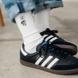 L&amp;L – Dalton Angry – Chaussettes de sport '90 blanches