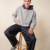 L&L – Astérix Sketch – '76 Boxer Hoodie gray