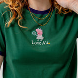 L&L – Peppa Pig Love All – '78 Ringer T-Shirt green