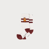 L&amp;L – Mouse Hey! – Chaussettes de sport '90 crème/marron Taille : 23-28